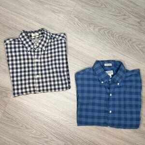 Lot of 2 J. Crew Poplin Button Downs